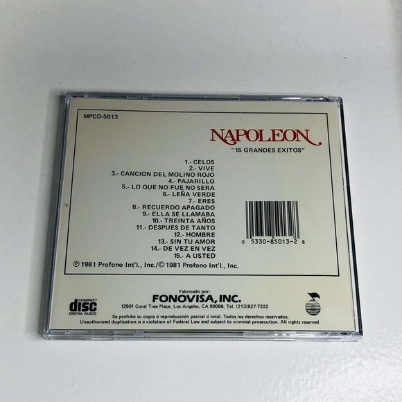 Rare! CD Jose Maria Napoleon - 15 Grandes Exitos - Picture 2 of 2